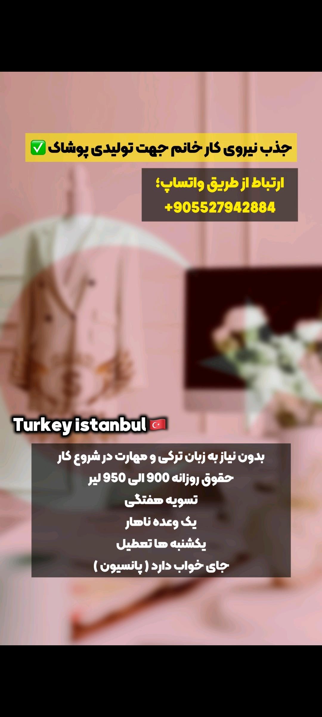 استخدام نیروی خانم جهت کار در تو لیدی پوشاک و شکلات سازی ( بدون نیاز به زبان )